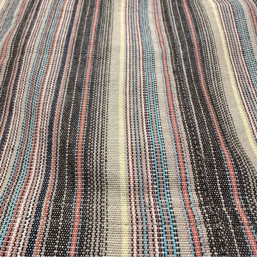 Christopher & Banks Size 8 100% Cotton Striped Drawstring Skirt